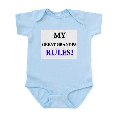 CafePress - My GREAT GRANDPA Rules! Infant Bodysuit - Baby Light Bodysuit Size Newborn - 24 Months
CafePress - My GREAT GRANDPA Rules! Infant Bodysuit - Baby Light Bodysuit Size Newborn - 24 Months