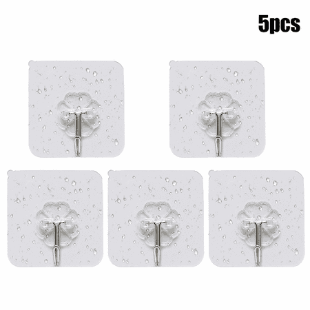 QIFEI Adhesive Hooks for Hanging Wall Hangers Without Nails 180 Degree Rotating Seamless Stick on Wall Hooks Bathroom Kitchen Office Outdoors-5 Packs
QIFEI Adhesive Hooks for Hanging Wall Hangers Without Nails 180 Degree Rotating Seamless Stick on Wall Hooks Bathroom Kitchen Office Outdoors-5 Packs