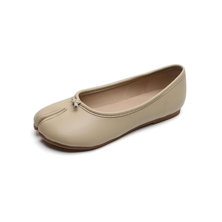 Eloshman Women Fashion Slip On Loafers Party Casual Ballet Flat Split Toe Apricot 8
Eloshman Women Fashion Slip On Loafers Party Casual Ballet Flat Split Toe Apricot 8