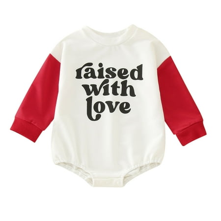 Babys Boys Girls Winter Long Sleeve Valentine s Day Letters Romper Bodysuit Clothes Red Cute Outfits For 6-12 Months
Babys Boys Girls Winter Long Sleeve Valentine s Day Letters Romper Bodysuit Clothes Red Cute Outfits For 6-12 Months