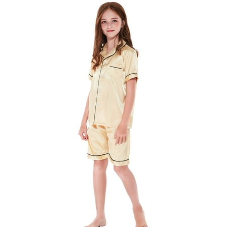 Horcute Pajamas Little Kid Sleepwears Set Pjs Clothes Short Sleeve Gold 140# 6-7Y
Horcute Pajamas Little Kid Sleepwears Set Pjs Clothes Short Sleeve Gold 140# 6-7Y