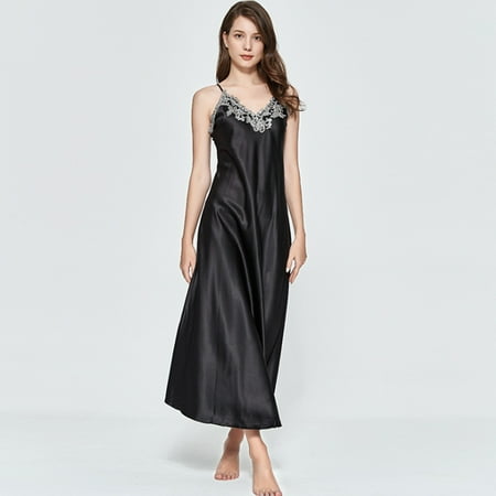 Women s Long Nightgowns Pajamas Satin Silk Lace Sexy Lingerie Sleeveless Deep V Nightdress Backless Nightwear Dress Sleepwear
Women s Long Nightgowns Pajamas Satin Silk Lace Sexy Lingerie Sleeveless Deep V Nightdress Backless Nightwear Dress Sleepwear
