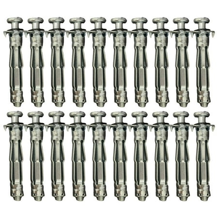 20pcs /M5/M6 Wall Anchor Metal Setting Tool Hollow Drive Wall Anchor Screws Kit for Cavity Anchor Plasterboard Fixing - 6x52
20pcs /M5/M6 Wall Anchor Metal Setting Tool Hollow Drive Wall Anchor Screws Kit for Cavity Anchor Plasterboard Fixing - 6x52