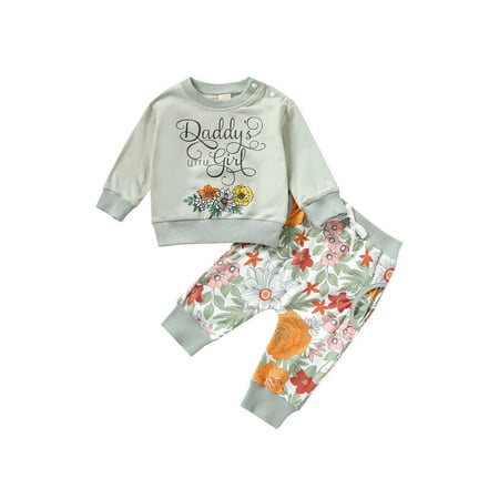 Sunisery Newborn Baby Girl Long Sleeve Floral Pullover Tops Long Pants 2PCS Outfits Autumn Clothing Green 12-18 Months
Sunisery Newborn Baby Girl Long Sleeve Floral Pullover Tops Long Pants 2PCS Outfits Autumn Clothing Green 12-18 Months