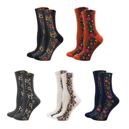 Bienvenu 5 Pairs Winter Warm Boot Socks for Women Cute Funny Slouchy Cotton Crew Socks Vintage Floral Knit Novelty Socks Red
Bienvenu 5 Pairs Winter Warm Boot Socks for Women Cute Funny Slouchy Cotton Crew Socks Vintage Floral Knit Novelty Socks Red
