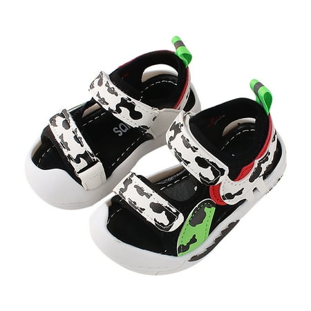 Binmer Toddler Summer Sandals Children Cow Pattern Non-Slip Beach Shoes Soft Sandalias