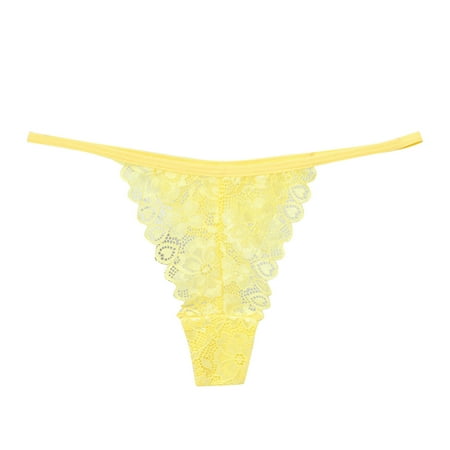 Gubotare Women Panties Lace Cotton Bikini Women s Breathable Panties Seamless Comfort Underwear Yellow S
Gubotare Women Panties Lace Cotton Bikini Women s Breathable Panties Seamless Comfort Underwear Yellow S