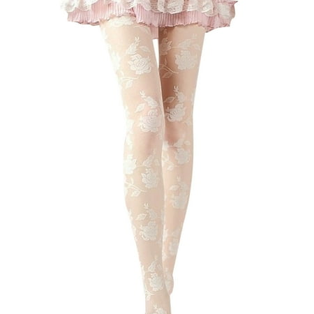 Qazqa Rose Panty Hose White