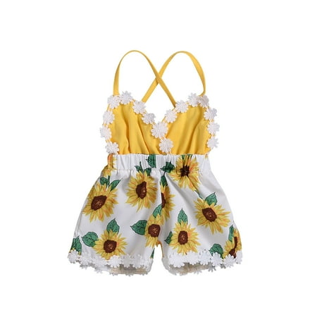 EHTMSAK Newborn Infant Toddler Baby Kids Floral Sleeveless Jumpsuit for Girl Summer Cotton Ruffle Clothes Romper Yellow 0-3Y 60
EHTMSAK Newborn Infant Toddler Baby Kids Floral Sleeveless Jumpsuit for Girl Summer Cotton Ruffle Clothes Romper Yellow 0-3Y 60