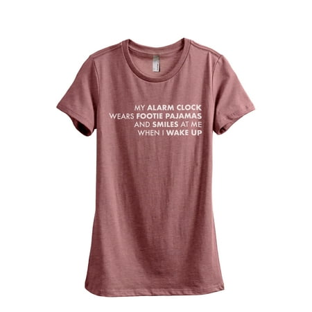 My Alarm Clock Wears Footie Pajamas Women s Fashion Relaxed T-Shirt Tee Heather Rouge Medium
My Alarm Clock Wears Footie Pajamas Women s Fashion Relaxed T-Shirt Tee Heather Rouge Medium