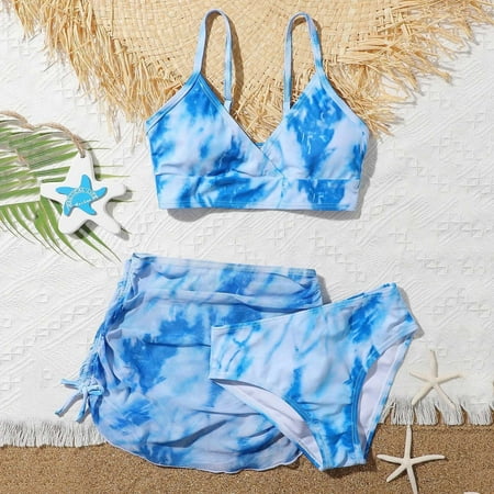 girls summer cute crisscross to dyeing printing floral print three piece swimsuit
girls summer cute crisscross to dyeing printing floral print three piece swimsuit