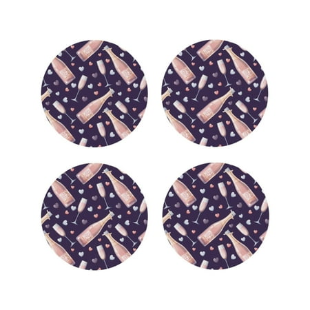 Leather Coasters Set of 4 - Champagne Hearts Lightweight Non-Slip Drink Coasters for Desk Anti-Scalding Desk Cup Coasters for Office Table Decor Round Shape
Leather Coasters Set of 4 - Champagne Hearts Lightweight Non-Slip Drink Coasters for Desk Anti-Scalding Desk Cup Coasters for Office Table Decor Round Shape