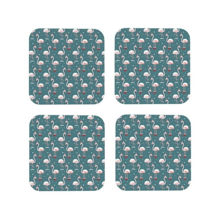 Leather Coasters with Heat-resistant for Drinks Flamingo Christmas Hat Cup Coasters Cup Pad Mat for Tabletop Protection Coffee Table Office Desk and Housewarming Gift
Leather Coasters with Heat-resistant for Drinks Flamingo Christmas Hat Cup Coasters Cup Pad Mat for Tabletop Protection Coffee Table Office Desk and Housewarming Gift