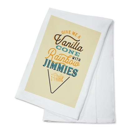 Philadelphia Pennsylvania Local Lingo Collection Vanilla Cone with Rainbow Jimmies (100% Cotton Tea Towel Decorative Hand Towel Kitchen and Home)
Philadelphia Pennsylvania Local Lingo Collection Vanilla Cone with Rainbow Jimmies (100% Cotton Tea Towel Decorative Hand Towel Kitchen and Home)