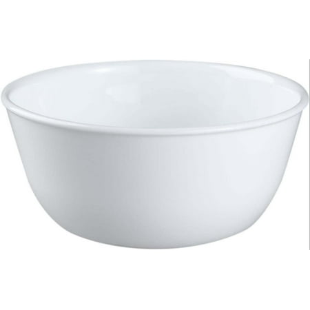 3138 28 oz Vitrelle Glass Winter Frost White Noodle Bowl Pack of 3