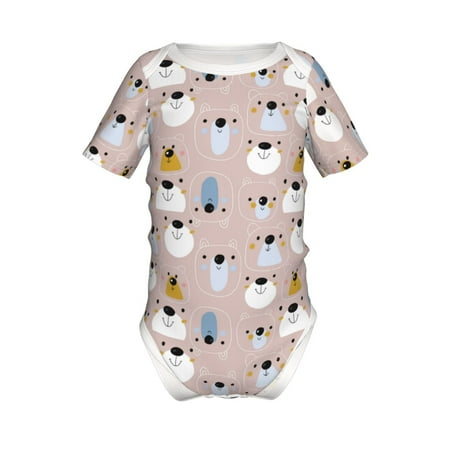 Coaee Cute Hand Drawn Bear for Soft Baby Short-Sleeve Bodysuit Baby Climbing Clothes Baby Girls Boys Bodysuit Romper-9M
Coaee Cute Hand Drawn Bear for Soft Baby Short-Sleeve Bodysuit Baby Climbing Clothes Baby Girls Boys Bodysuit Romper-9M