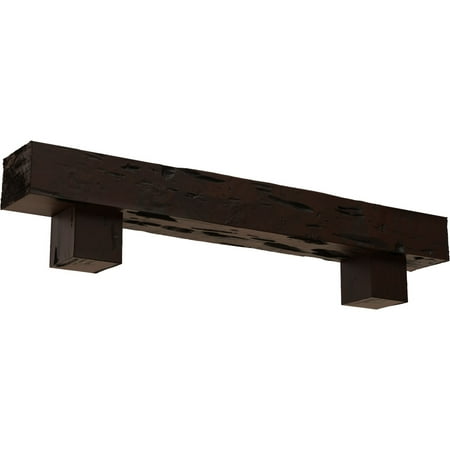 Ekena Millwork 4 H x 4 D x 60 W Pecky Cypress Faux Wood Fireplace Mantel Kit w/ Alamo Corbels Premium Hickory
Ekena Millwork 4 H x 4 D x 60 W Pecky Cypress Faux Wood Fireplace Mantel Kit w/ Alamo Corbels Premium Hickory