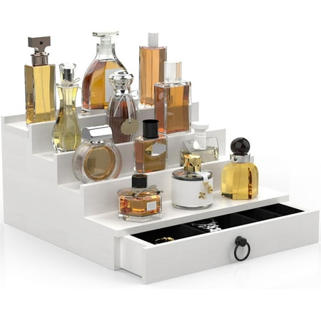 Organizer for Men 4 Tier White Wood Perfume Organizer with Felt Lining Drawer and Hidden Compartment Perfume Display Holder A Gift for Men
Organizer for Men 4 Tier White Wood Perfume Organizer with Felt Lining Drawer and Hidden Compartment Perfume Display Holder A Gift for Men
