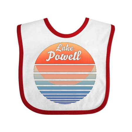 Inktastic Lake Powell Retro Sunset Gift Baby Boy or Baby Girl Bib