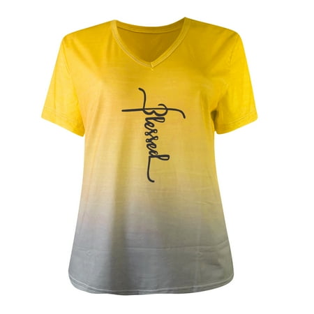 nsendm Short Fashion Letter Sleeve Women T-Shirt V-Neck Loose Print Pullover Women s Blouse Short Sleeve Scrub Jackets Shirt Yellow Medium
nsendm Short Fashion Letter Sleeve Women T-Shirt V-Neck Loose Print Pullover Women s Blouse Short Sleeve Scrub Jackets Shirt Yellow Medium