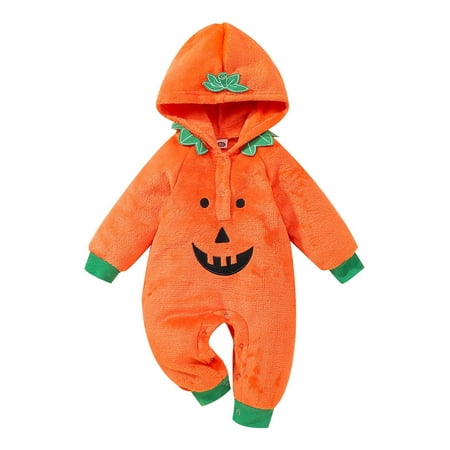 Meihuida Baby Halloween Jumpsuit Cute Cartoon Pumpkin Long Sleeve Hooded Romper Clothes for Party Photography
Meihuida Baby Halloween Jumpsuit Cute Cartoon Pumpkin Long Sleeve Hooded Romper Clothes for Party Photography