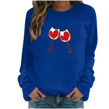 Juebong Valentine s Day Women s Sweatshirt Casual Long Sleeve Cute Printed Crewneck Pullover Tops Lightweight Holiday Jumpers Blue shirts for women L
Juebong Valentine s Day Women s Sweatshirt Casual Long Sleeve Cute Printed Crewneck Pullover Tops Lightweight Holiday Jumpers Blue shirts for women L
