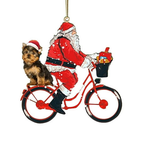 Christmas Pendant Painted Acrylic Santa Bike Puppy Xmas Tree Hanging Ornament Home Window Car Christmas Pendant Painted Acrylic Not Easy to Fade Durable Xmas Tree Hanging Ornament Easy to Style 3
Christmas Pendant Painted Acrylic Santa Bike Puppy Xmas Tree Hanging Ornament Home Window Car Christmas Pendant Painted Acrylic Not Easy to Fade Durable Xmas Tree Hanging Ornament Easy to Style 3