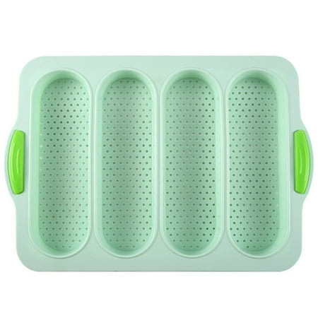 Fyjucpa 4 Slot Silicone Baguette Pan Silicone Baguette Mold Non-Stick French Bread Baking Pan Loaf Baking Pan 4 Grid Bread Pan Professional Hot Dog Bun Tray Mold for Homemade Bread Baking
Fyjucpa 4 Slot Silicone Baguette Pan Silicone Baguette Mold Non-Stick French Bread Baking Pan Loaf Baking Pan 4 Grid Bread Pan Professional Hot Dog Bun Tray Mold for Homemade Bread Baking