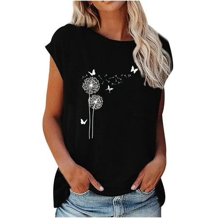 Going Out Blouses for Women Fashion Womens Printing Loose T-Shirts O-Neck Casual Short Sleeves Casual Tops Corset Tops for Women Black S
Going Out Blouses for Women Fashion Womens Printing Loose T-Shirts O-Neck Casual Short Sleeves Casual Tops Corset Tops for Women Black S