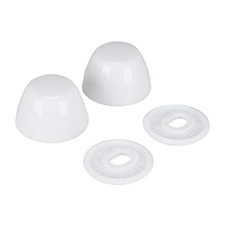 Danco 80821 Snap on Round Toilet Bolt Caps in White Pack of 2