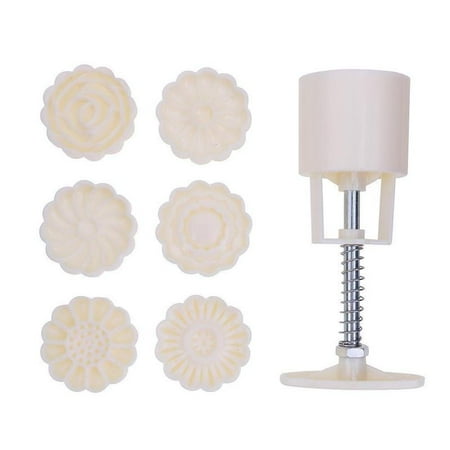 Moon Cake Decor Mould Flower Stamp DIY Pastry Square Tools Mooncake Mold T0V0