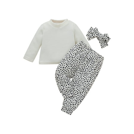 Frobukio Sweet Kids Girl Clothing Set Fall 3Pcs Long Sleeve Knitted Pullovers Sweater+Leopard Pants+Headband Beige 9-12 Months
Frobukio Sweet Kids Girl Clothing Set Fall 3Pcs Long Sleeve Knitted Pullovers Sweater+Leopard Pants+Headband Beige 9-12 Months