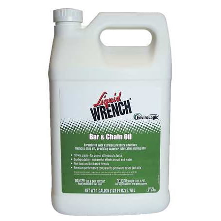 LIQUID WRENCH LB15-1G Bar & Chain Oil, Biobased, 1 Gal.