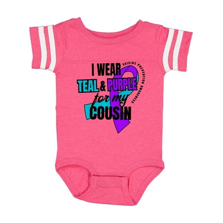 Inktastic Suicide Prevention I Wear Teal and Purple for My Cousin Gift Baby Boy or Baby Girl Bodysuit
Inktastic Suicide Prevention I Wear Teal and Purple for My Cousin Gift Baby Boy or Baby Girl Bodysuit