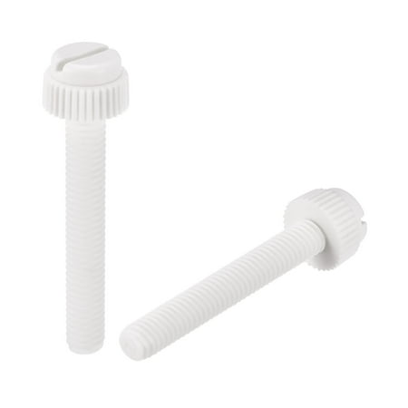 Uxcell Plastic Machine Screws M6x40mm PP Slotted Knurled Fasteners Bolts White 20Pack
Uxcell Plastic Machine Screws M6x40mm PP Slotted Knurled Fasteners Bolts White 20Pack