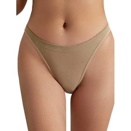 Niuer Ladies Panties Solid Color Underwear Seamless Thongs Stretch Bikini Briefs No Show Lingerie Khaki L
Niuer Ladies Panties Solid Color Underwear Seamless Thongs Stretch Bikini Briefs No Show Lingerie Khaki L