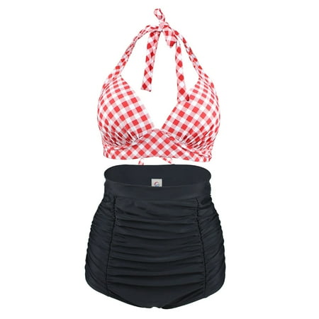 Plus Size Swimsuits Retro Polka Dot Halter High Waist Bikini Set Two Piece Bathing Suit
Plus Size Swimsuits Retro Polka Dot Halter High Waist Bikini Set Two Piece Bathing Suit