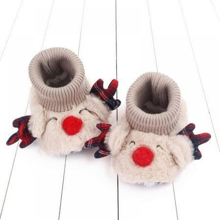 Xinhuaya Unisex Newborn Baby Christmas Shoes Non-Slip Socks Shoes Infant Cozy Fleece Slippers Booties Xmas Gifts 6-18 Months
Xinhuaya Unisex Newborn Baby Christmas Shoes Non-Slip Socks Shoes Infant Cozy Fleece Slippers Booties Xmas Gifts 6-18 Months