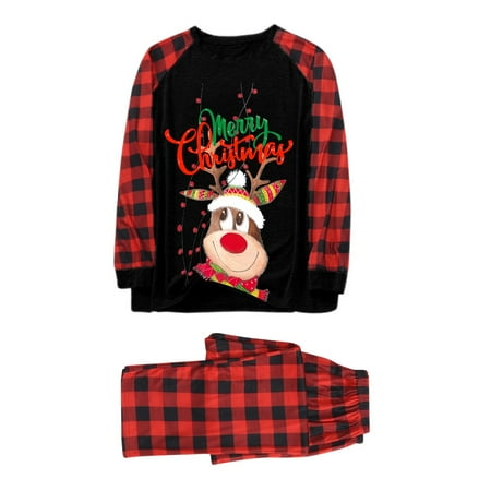 Christmas Pajamas for Family Parent-Child Outfit Winter Fall Pjs Deer Plaid Print Long Sleeve T Shirt Top Pants Xmas Sleepwear Holiday Matching Pajama Sets
Christmas Pajamas for Family Parent-Child Outfit Winter Fall Pjs Deer Plaid Print Long Sleeve T Shirt Top Pants Xmas Sleepwear Holiday Matching Pajama Sets