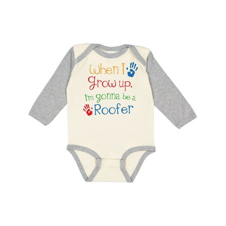Inktastic Roofer Future Gift Baby Boy or Baby Girl Long Sleeve Bodysuit