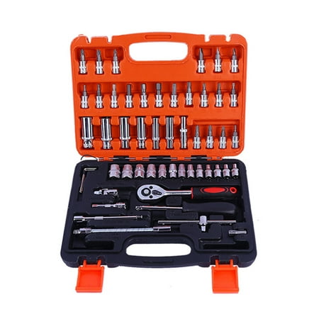 XIEC Socket Tool Set 53Pcs Repairing High Hardness Convenient Slotted Hex Cross Wrench Socket Bit Set
XIEC Socket Tool Set 53Pcs Repairing High Hardness Convenient Slotted Hex Cross Wrench Socket Bit Set