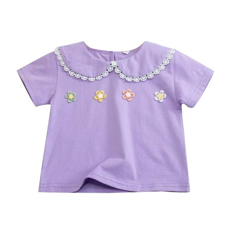 Toddler Girls T-Shirts Kids Baby Spring Summer Print Short Sleeve Collar Tshirt Clothes For 12-18 Months
Toddler Girls T-Shirts Kids Baby Spring Summer Print Short Sleeve Collar Tshirt Clothes For 12-18 Months