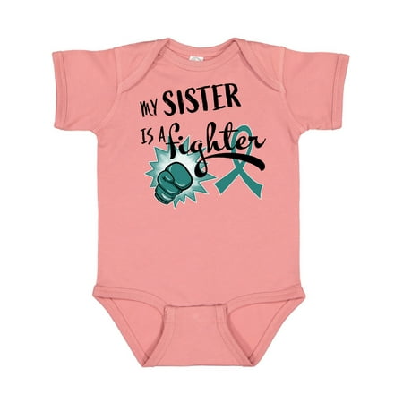 Inktastic Ovarian Cancer Awareness My Sister is a Fighter Gift Baby Boy or Baby Girl Bodysuit
Inktastic Ovarian Cancer Awareness My Sister is a Fighter Gift Baby Boy or Baby Girl Bodysuit