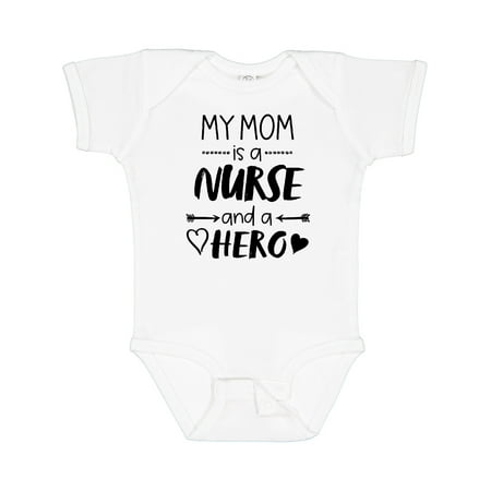 Inktastic My Mom is a Nurse and a Hero Gift Baby Boy or Baby Girl Bodysuit