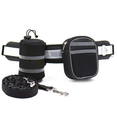 Dog Running Traction Suit Outdoor Dog Walking Reflective Traction Rope Four-piece Set with Dog Training Pocket Black
Dog Running Traction Suit Outdoor Dog Walking Reflective Traction Rope Four-piece Set with Dog Training Pocket Black