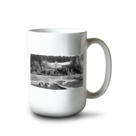 15 fl oz Ceramic Mug Lake Quinault Washington Exterior View of the Lodge from the Lake Dishwasher & Microwave Safe
15 fl oz Ceramic Mug Lake Quinault Washington Exterior View of the Lodge from the Lake Dishwasher & Microwave Safe
