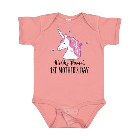 Inktastic 1st Mothers Day Unicorn Baby Girl Gift Baby Girl Bodysuit