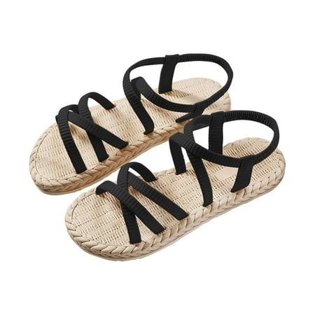 Sandals Women Imitation Straw Espadrille Flat Bottom foreign Wear Beach Trend Flat Heel Fashion Sandals and Slippers Women
Sandals Women Imitation Straw Espadrille Flat Bottom foreign Wear Beach Trend Flat Heel Fashion Sandals and Slippers Women