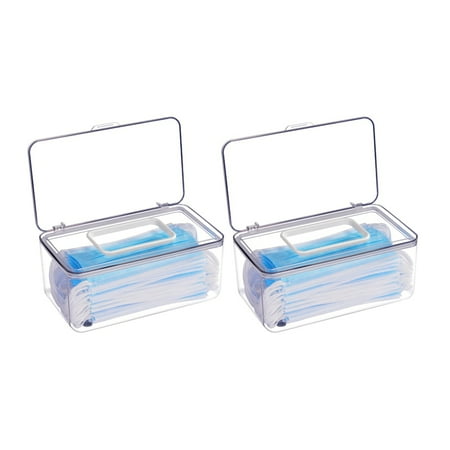 2 PCS Mask Storage Case Mask Dispenser Box Tissue Holder Wet Wipes Box for Office Personal Items Storing (Clear)
2 PCS Mask Storage Case Mask Dispenser Box Tissue Holder Wet Wipes Box for Office Personal Items Storing (Clear)