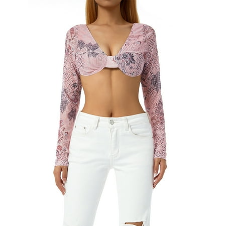 EYIIYE Women Spring Fall Low-Cut Navel T-Shirt Corset Print Deep V Neck Long Sleeve Bodycon Crop Tops Streetwear S-XL
EYIIYE Women Spring Fall Low-Cut Navel T-Shirt Corset Print Deep V Neck Long Sleeve Bodycon Crop Tops Streetwear S-XL